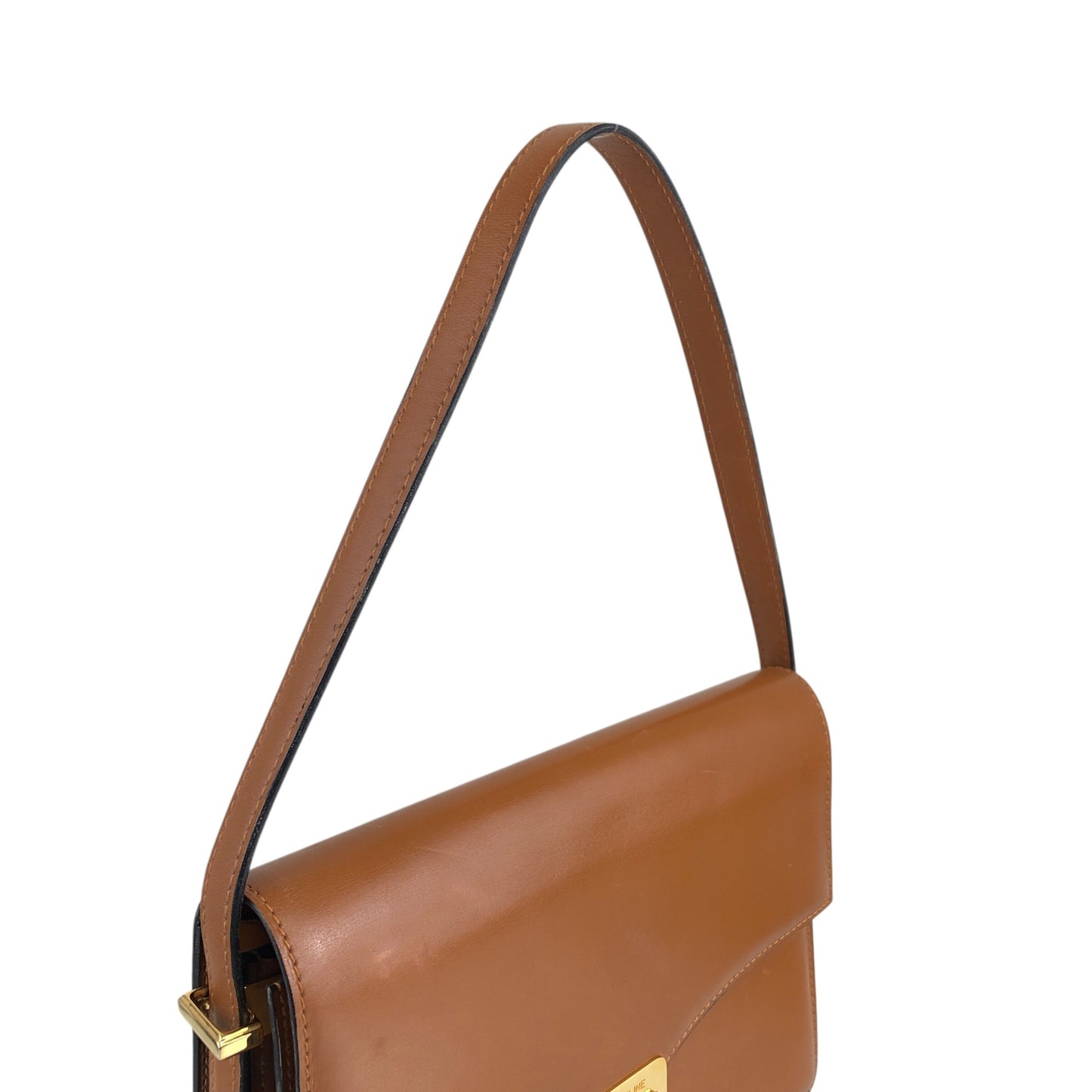 CELINE Horse Bit 肩背包 棕色 復古 zjkkfe