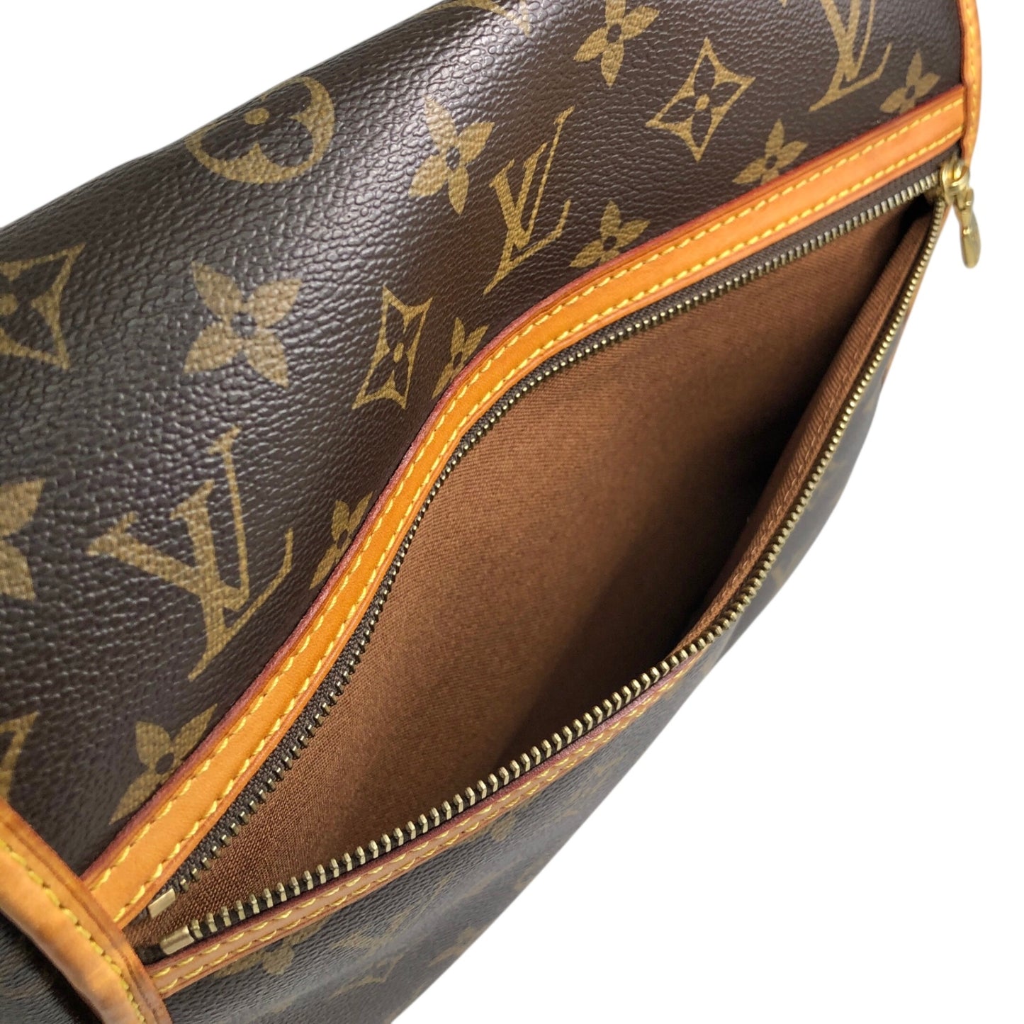 LOUIS VUITTON Monogram Shoulder bag Brown M40106 Vintage y7ndbw