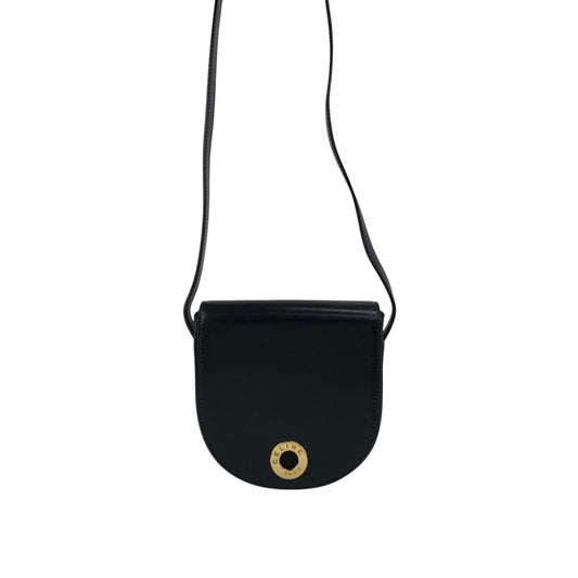CELINE Circle Logo Small Shoulder bag Black Vintage va5bp4