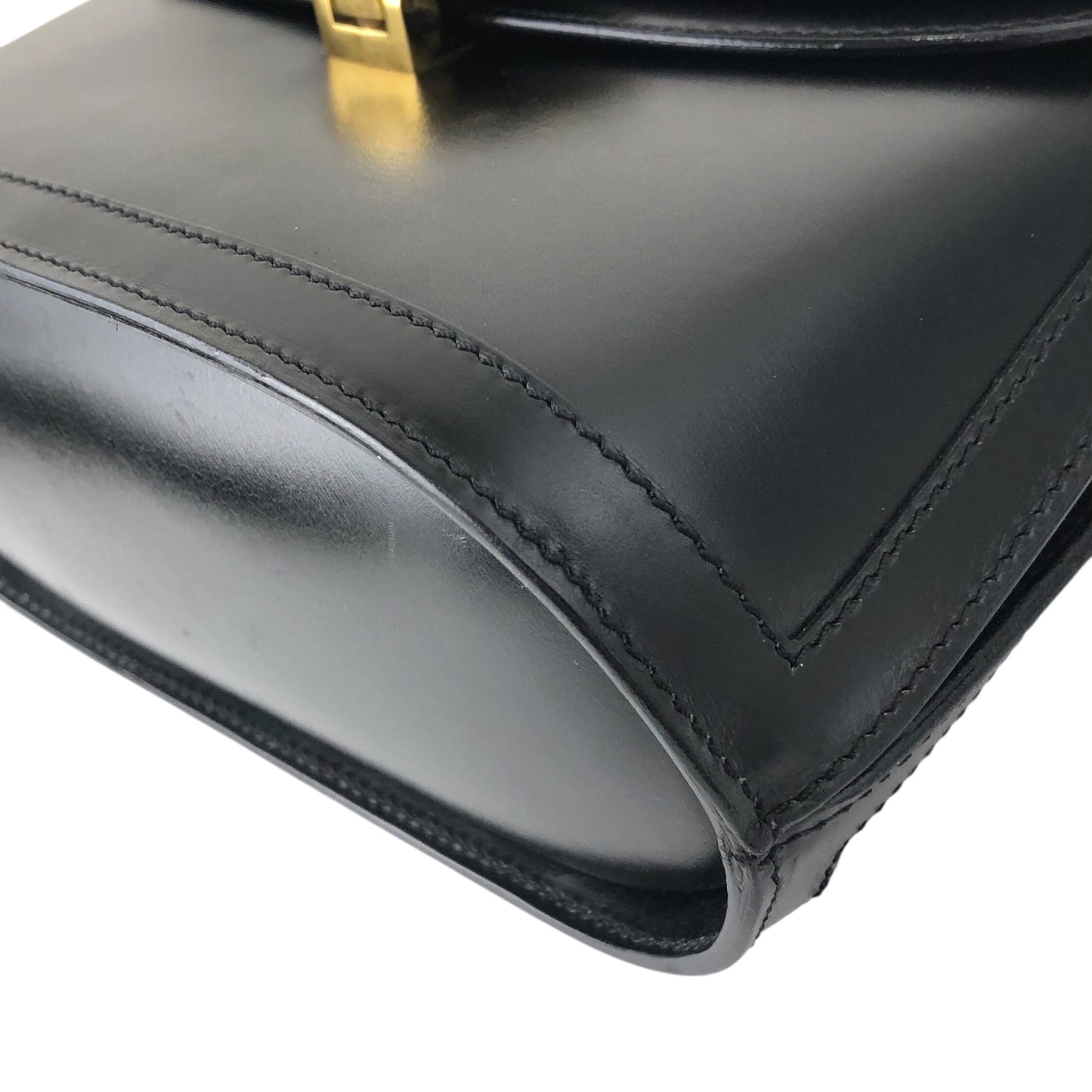 CELINE Medal Motif Handbag Black Vintage tgv7x5