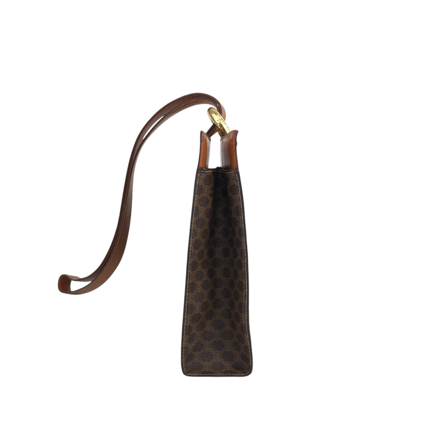 CELINE Macadam Starball Shoulder bag Brown Vintage nkgcwh