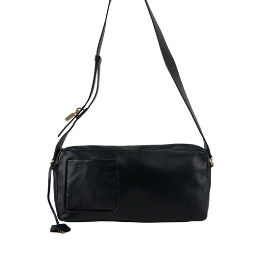 PRADA Padlock Shoulder bag Black Vintage thx6f8