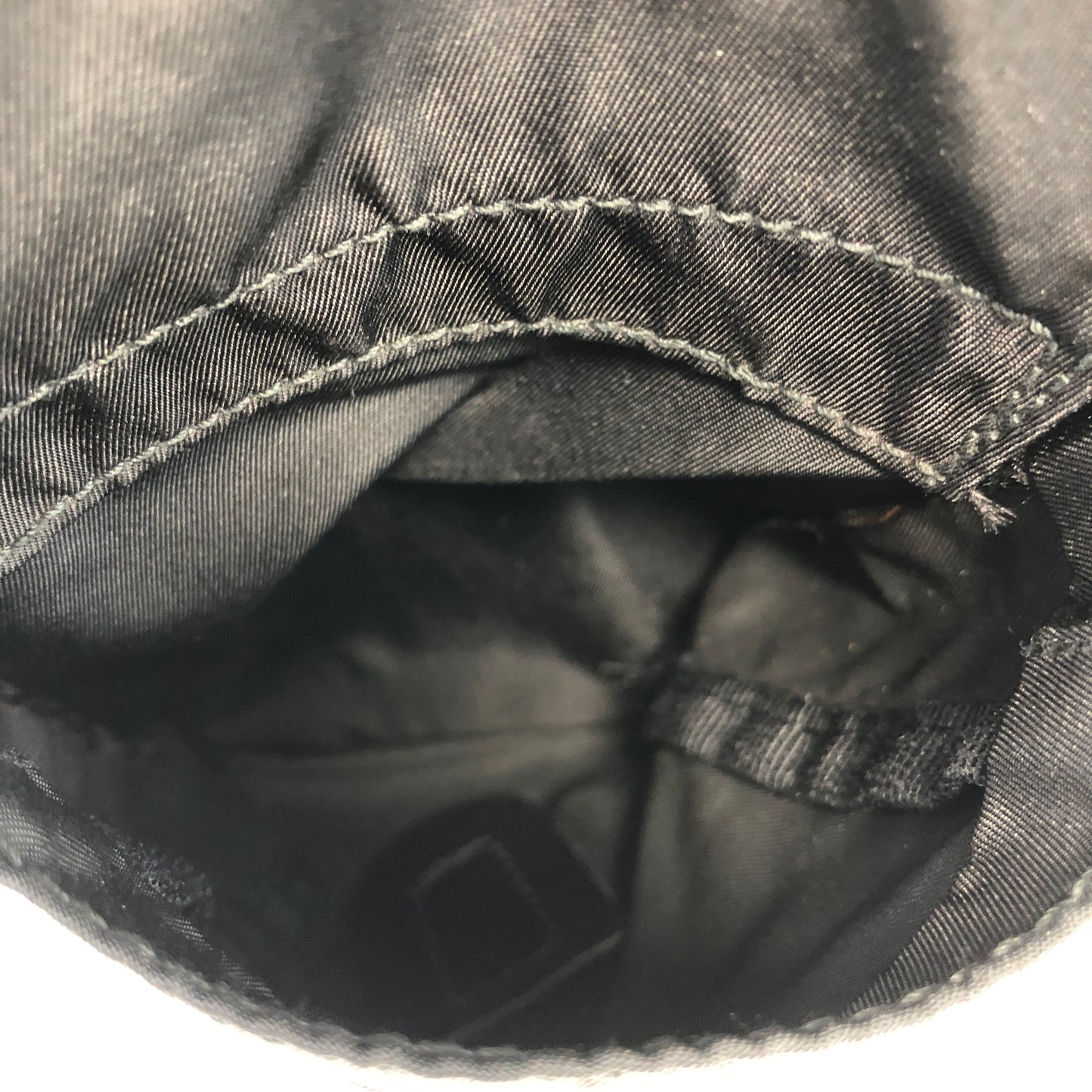 PRADA Triangle Logo Nylon Backpack Black Vintage e87423