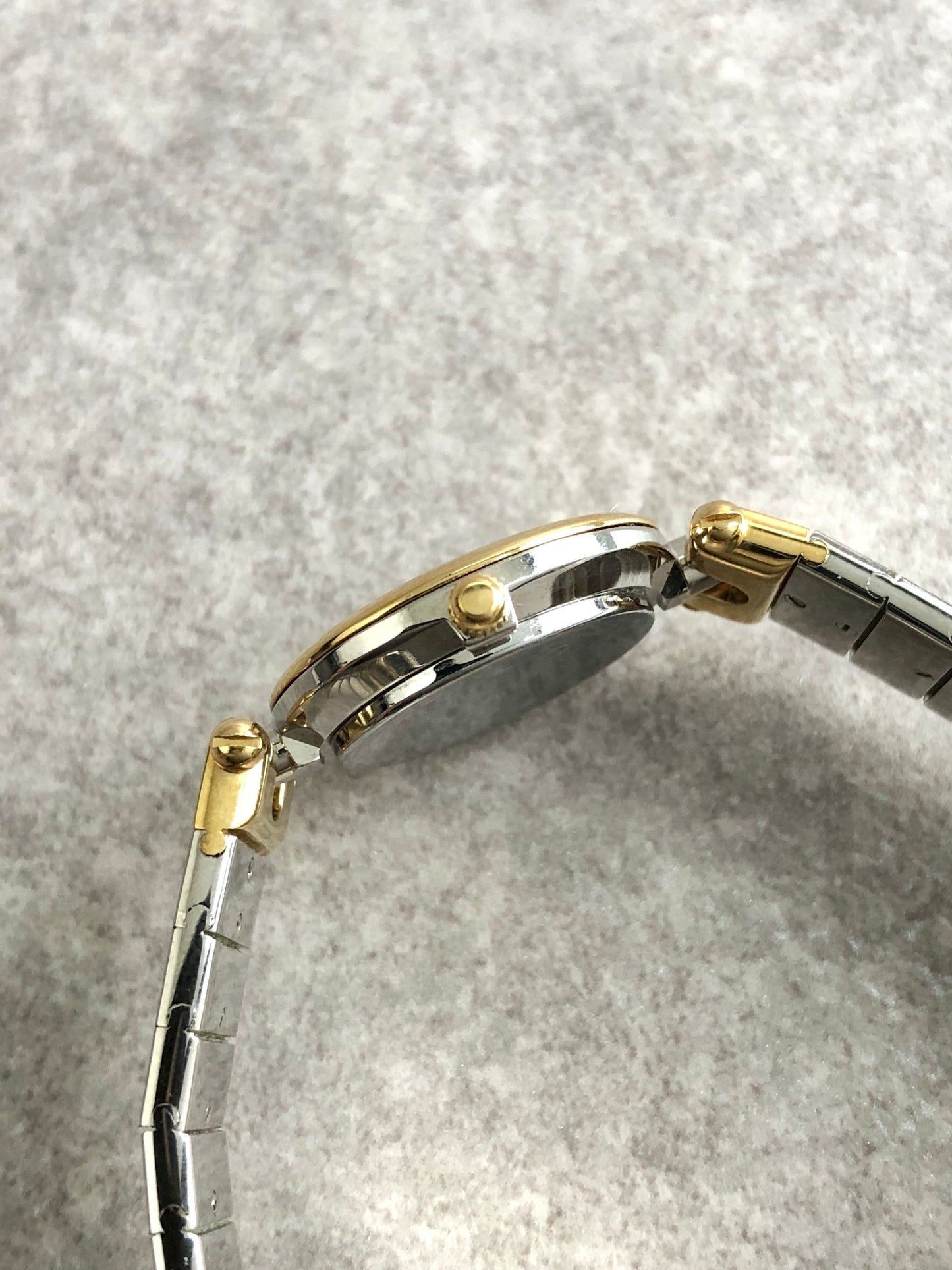 Christian Dior Quartz Watch Silver×Gold 3025 Vintage y5w3g6