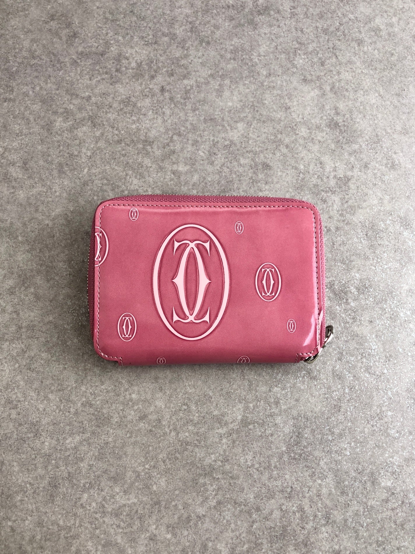 Cartier Folded Wallet Pink Vintage akkt2f