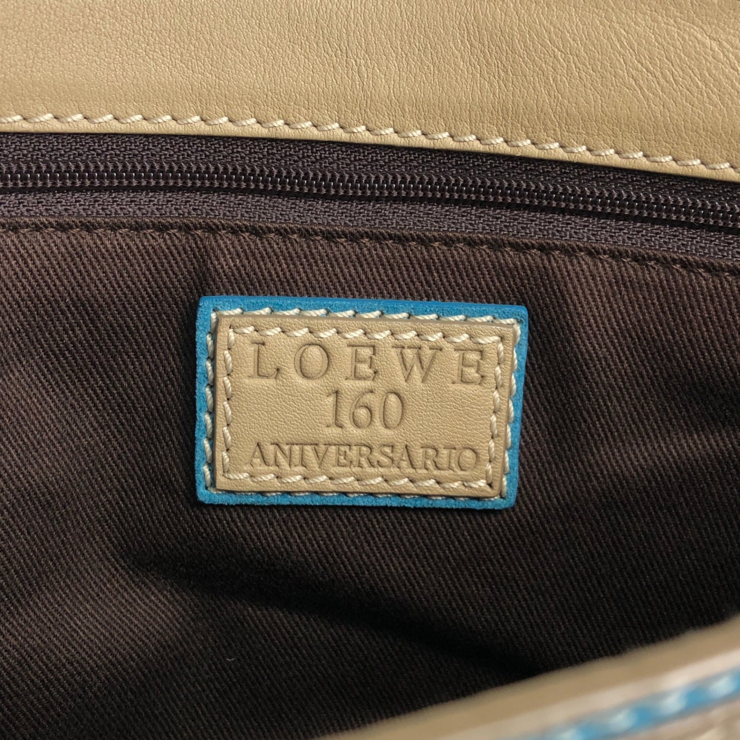 LOEWE Shoulder bag Beige Vintage k67gra