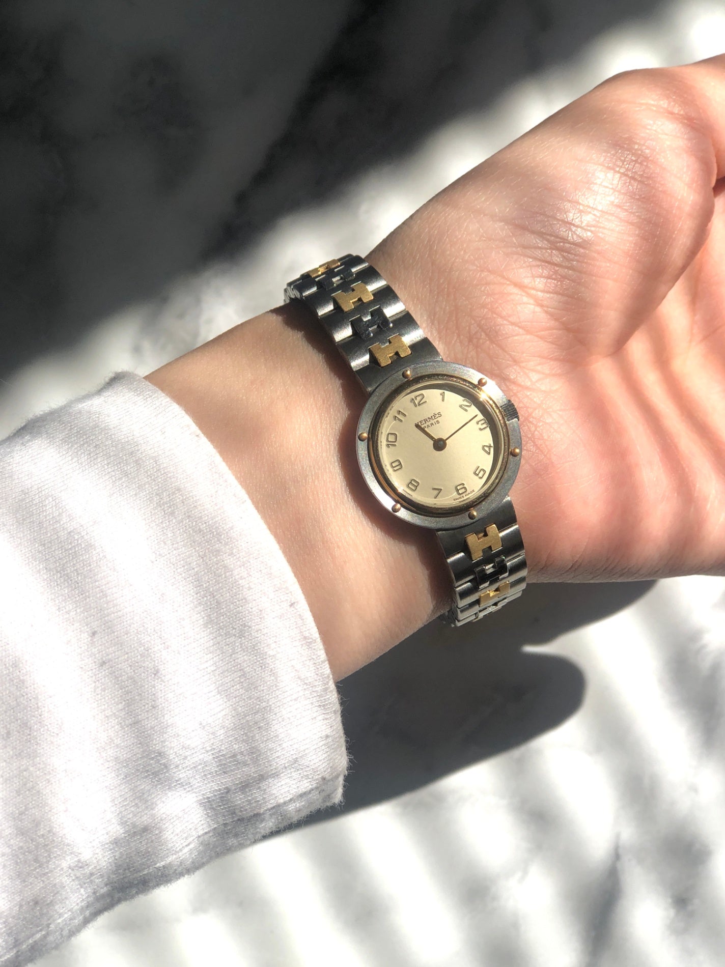 HERMES Quartz Watch Silver Vintage tmst3f – VintageShop solo