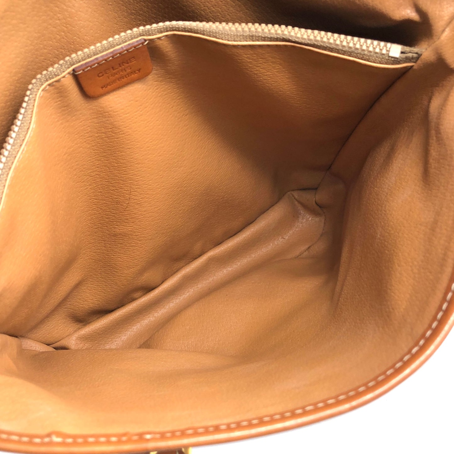 CELINE Macadam Blason Handbag Totebag Beige Vintage dvaj7z