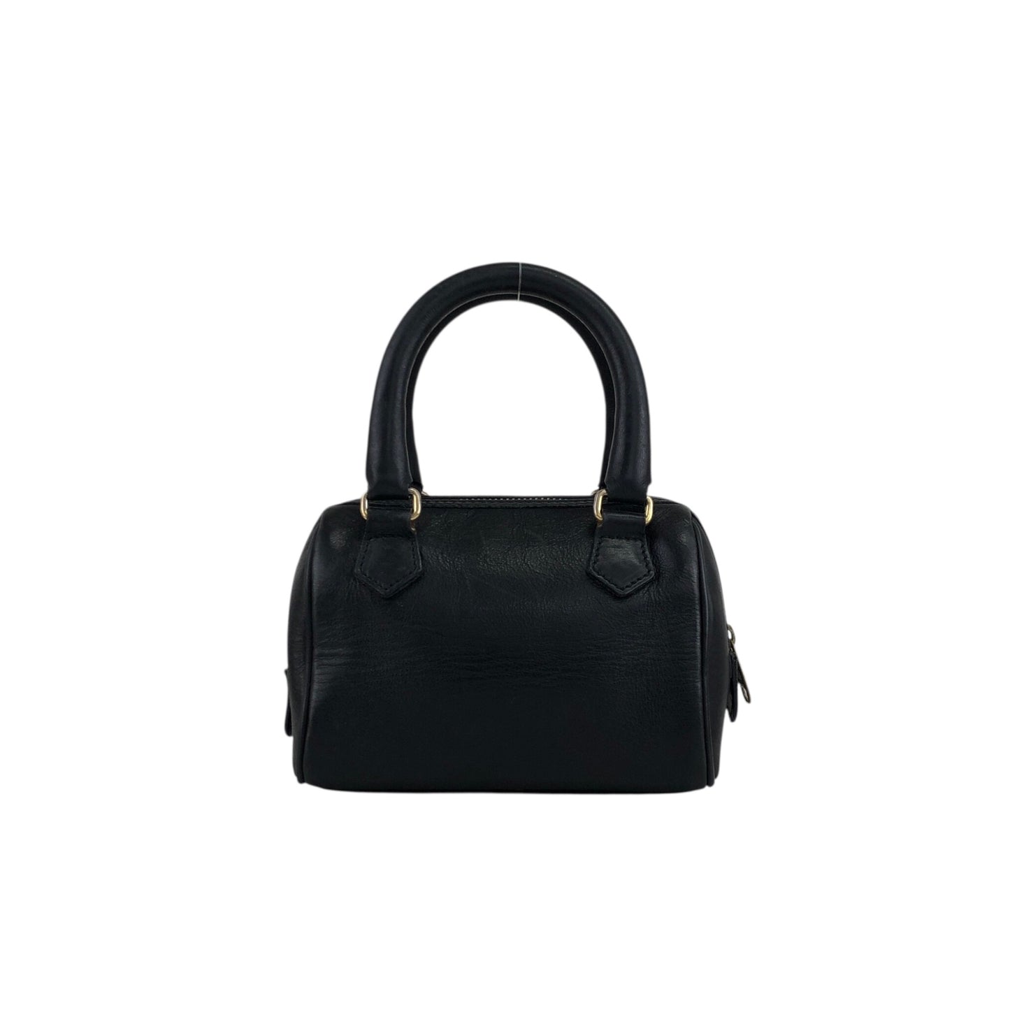 CELINE Two-way Handbag Shoulder bag Black Vintage 2j4avv
