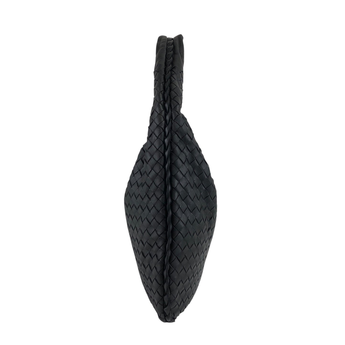 Bottega Veneta Intrecciato Shoulder bag Hobobag Black Vintage 8utm5a