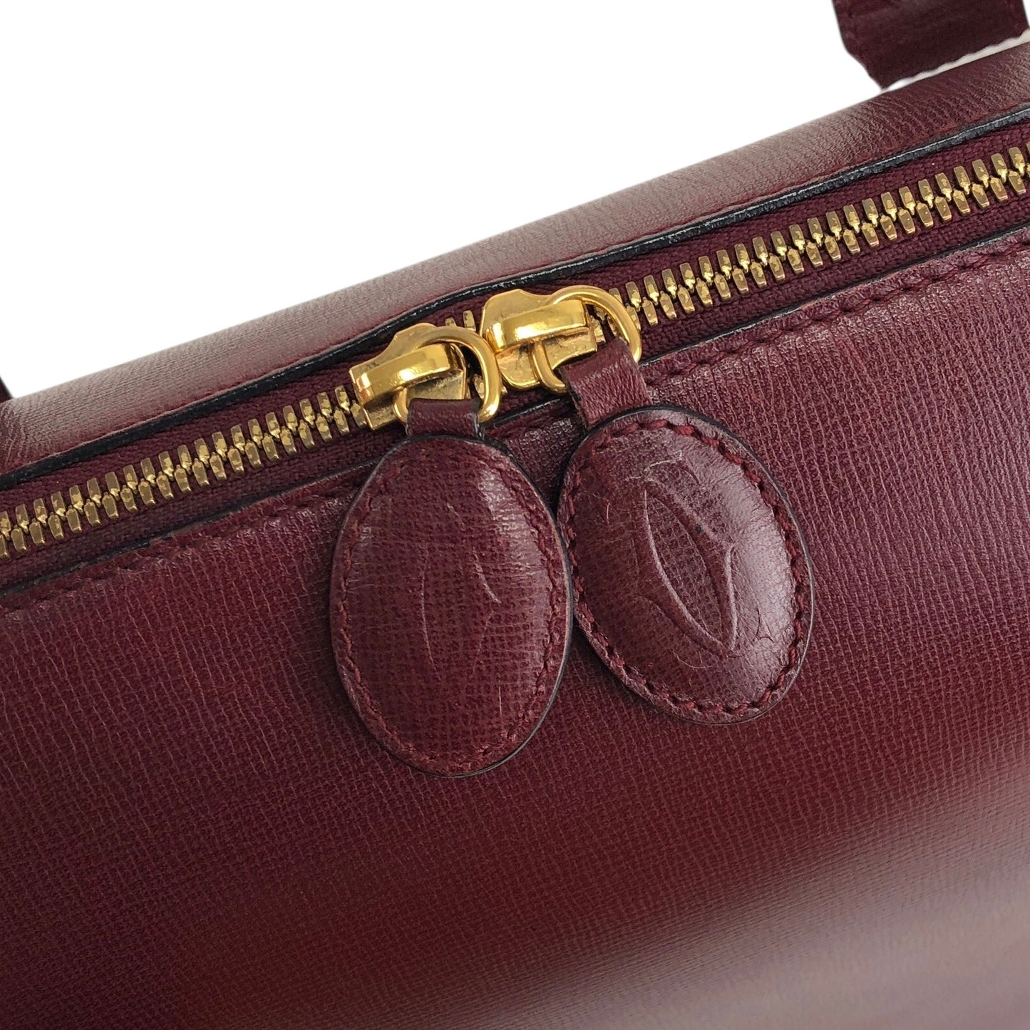Cartier Two-way Handbag Shoulder bag Bordeaux Vintage d6tb8y