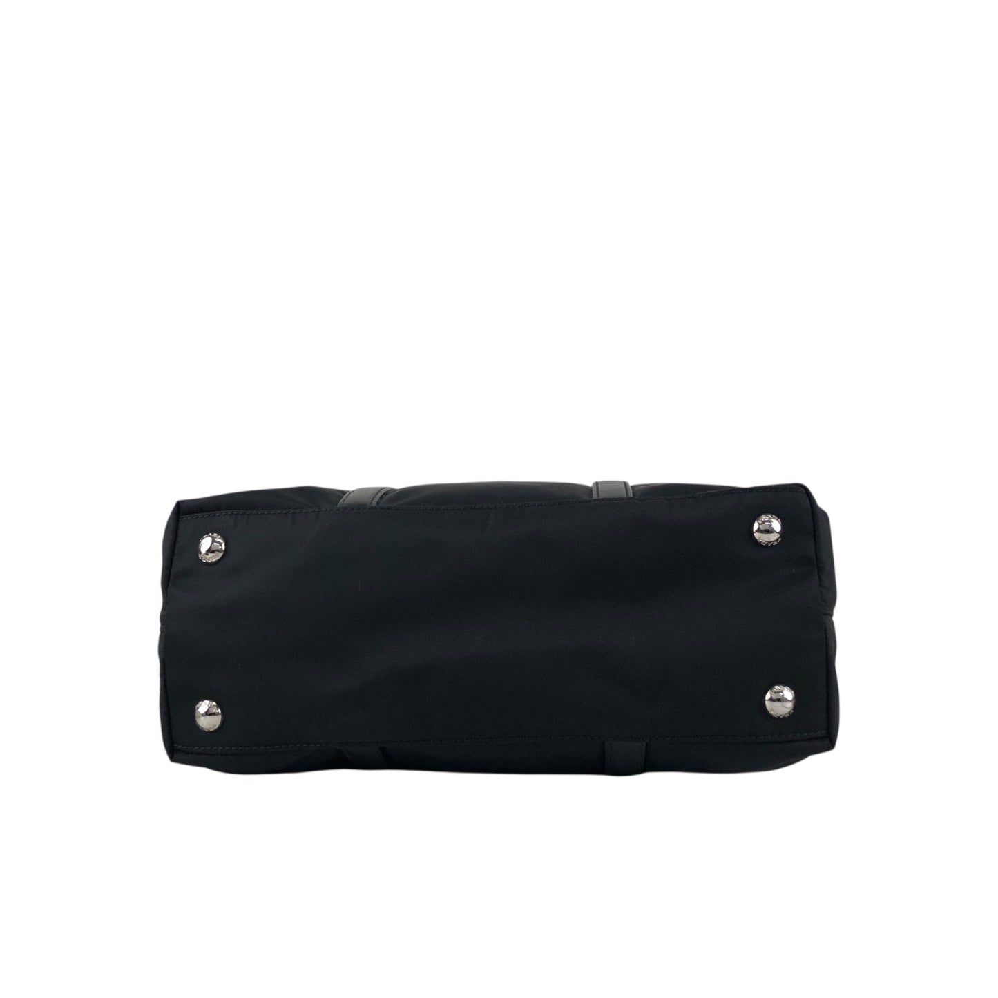 PRADA Tessuto Triangle Logo Two-way Handbag Shoulder bag Black Vintage xd7tr6