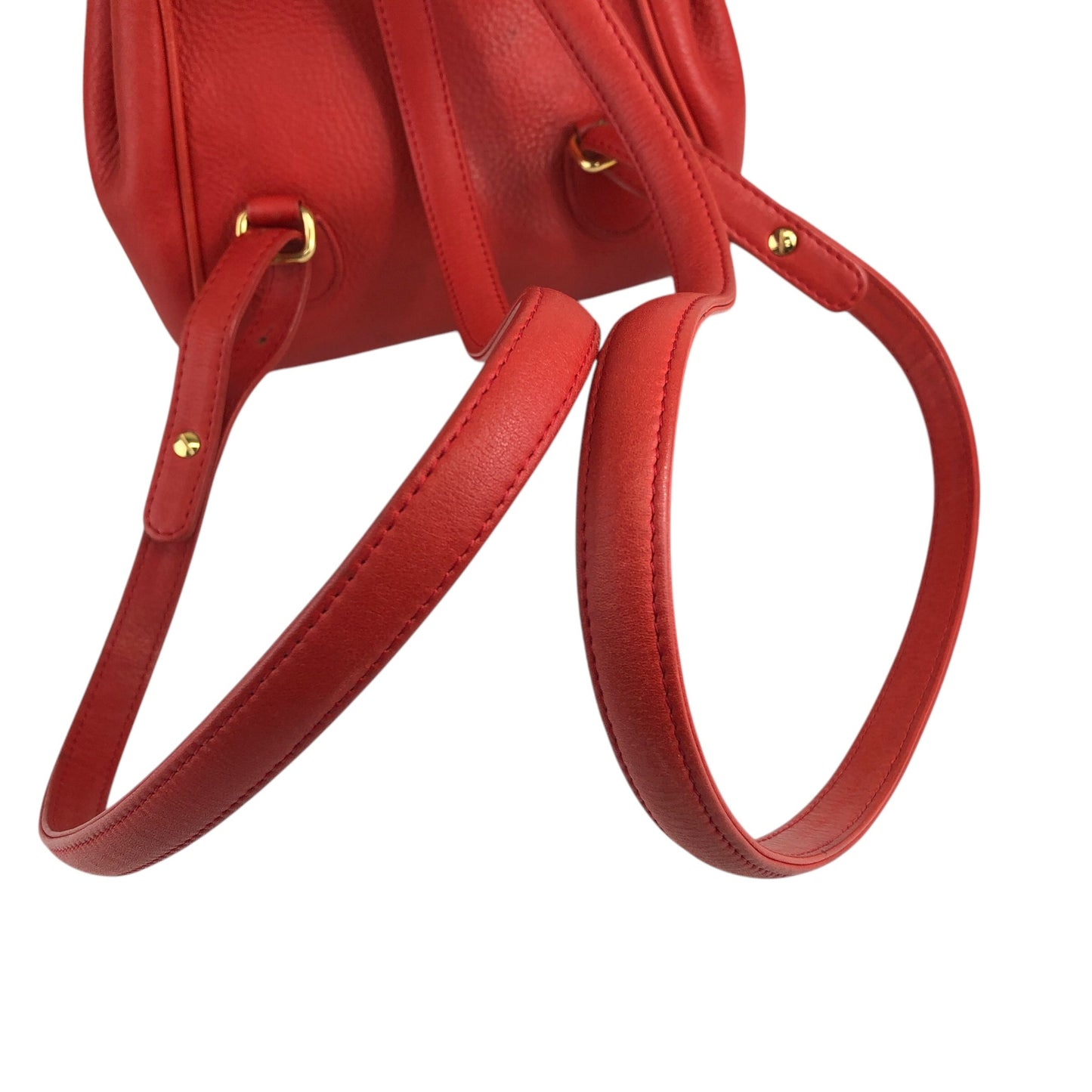 Christian Dior CD Logo Backpack Red Vintage pz728i