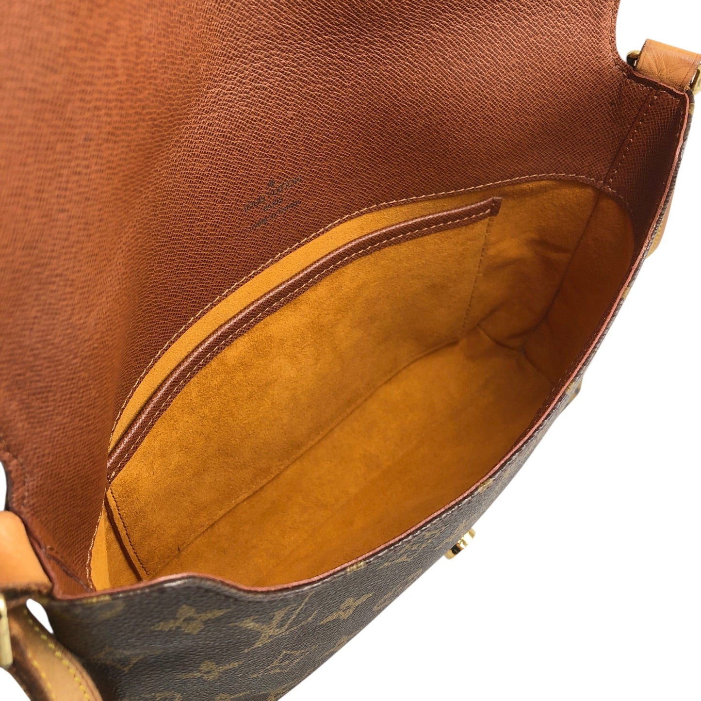 LOUIS VUITTON Monogram Shoulder bag Brown Vintage hhd3ec