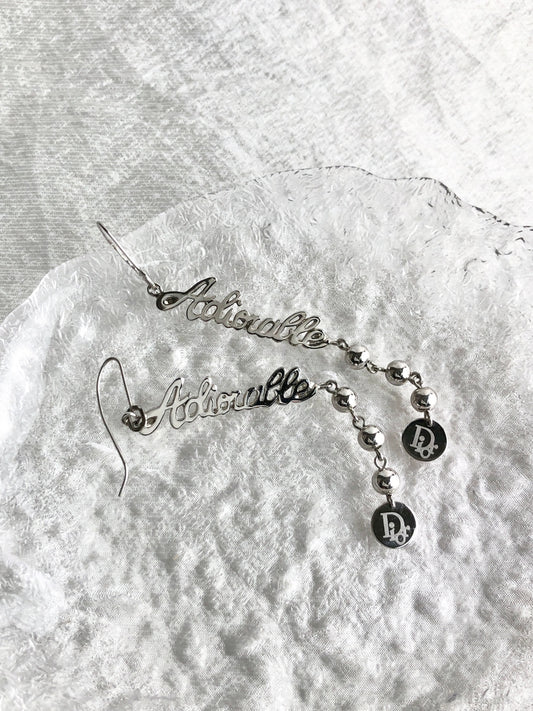 Christian Dior 穿孔銀質復古 zncfnj