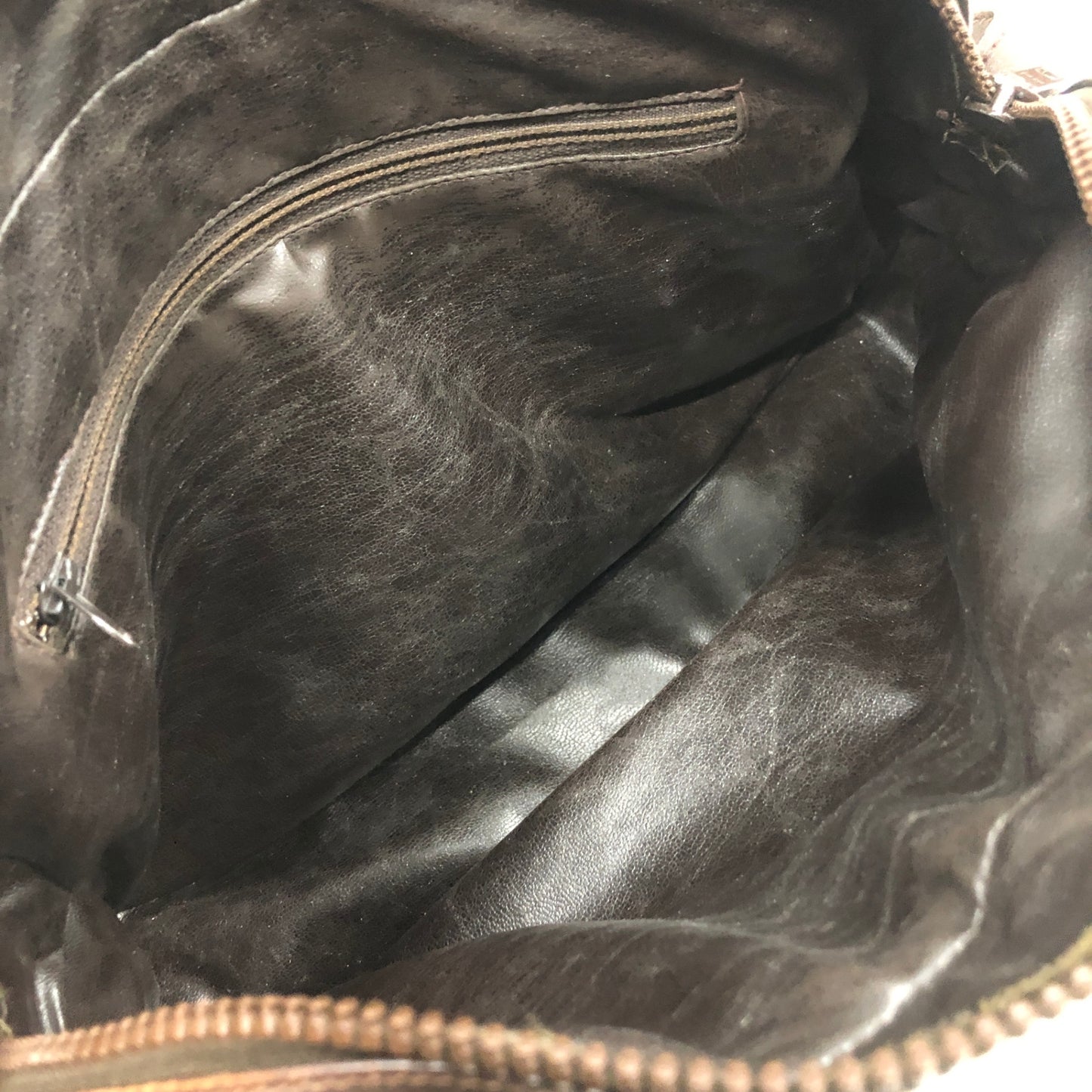 CELINE Blason Shoulder bag Brown Vintage sckbvj