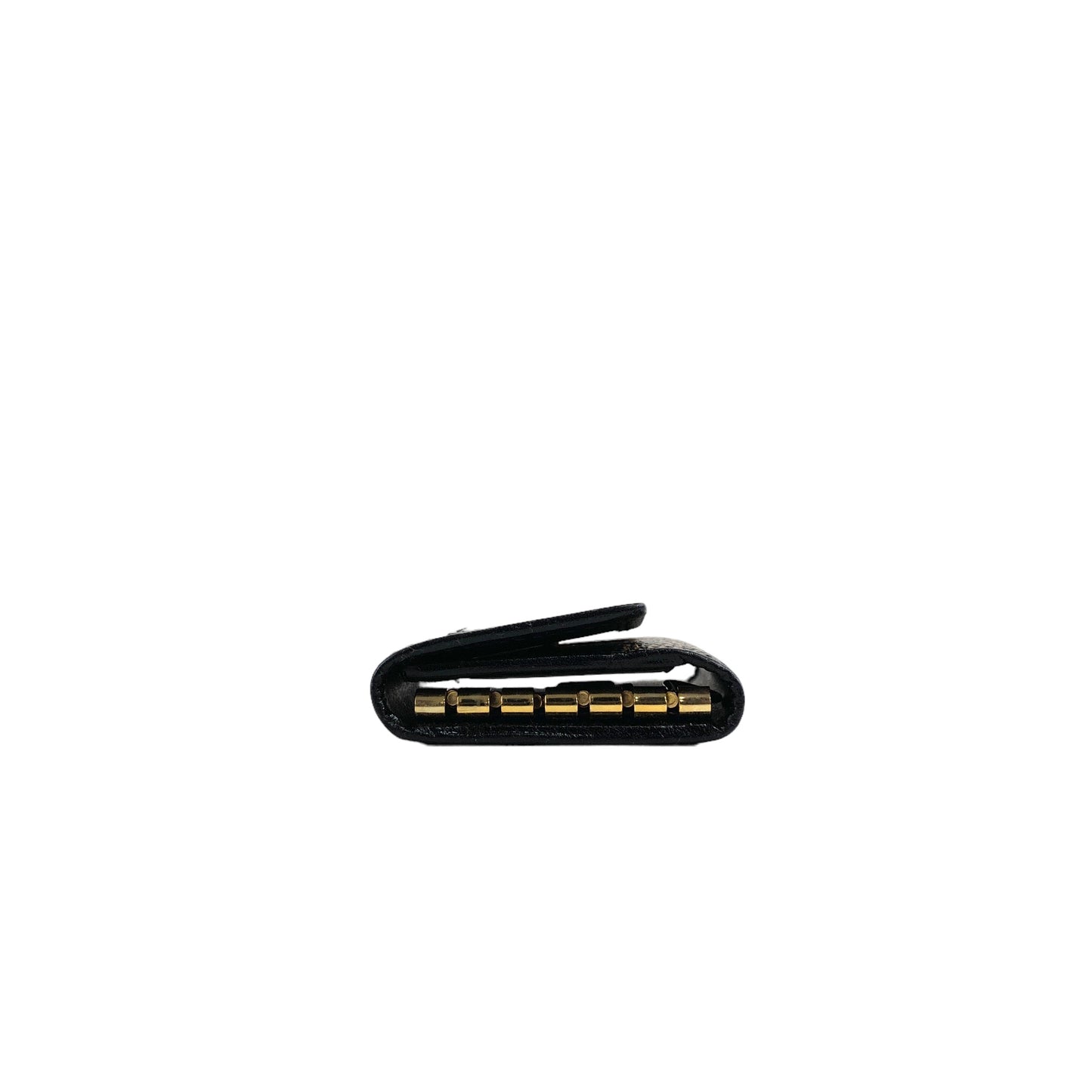 CELINE Macadam Blason 6 Key Holder Black Vintage ebnvpu