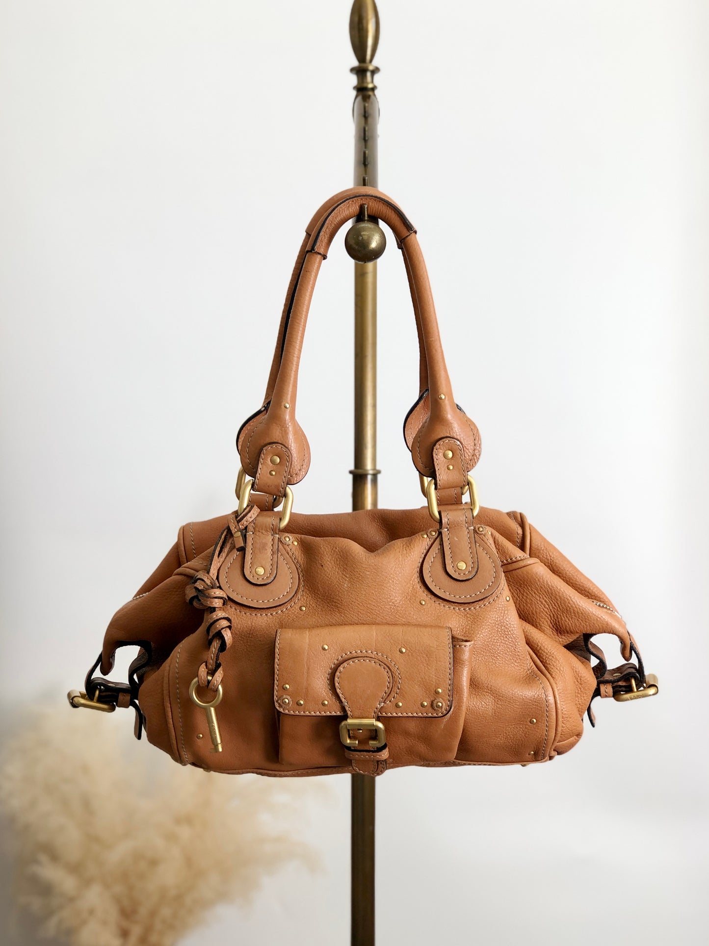 Chloe Handbag Brown Vintage chxesf