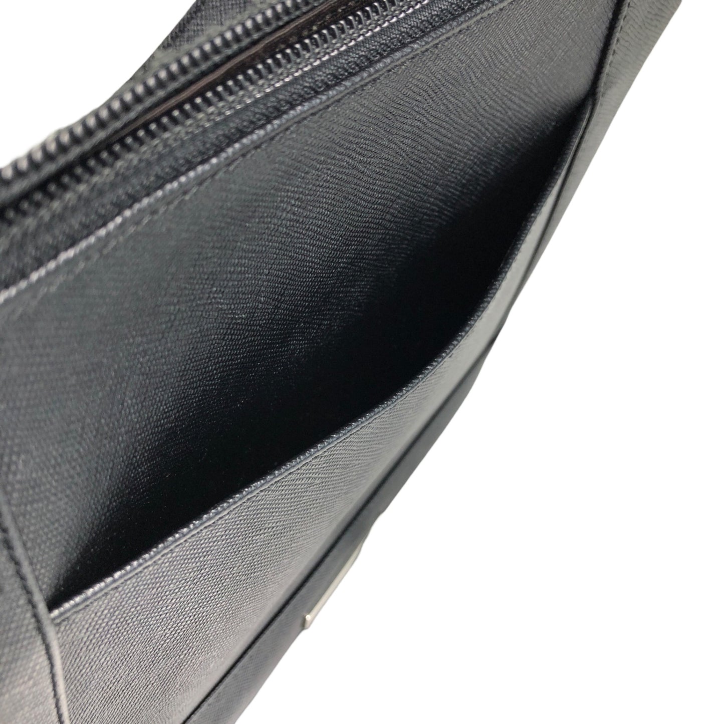 BURBERRY Logo Shoulder bag Black Vintage ph73yp