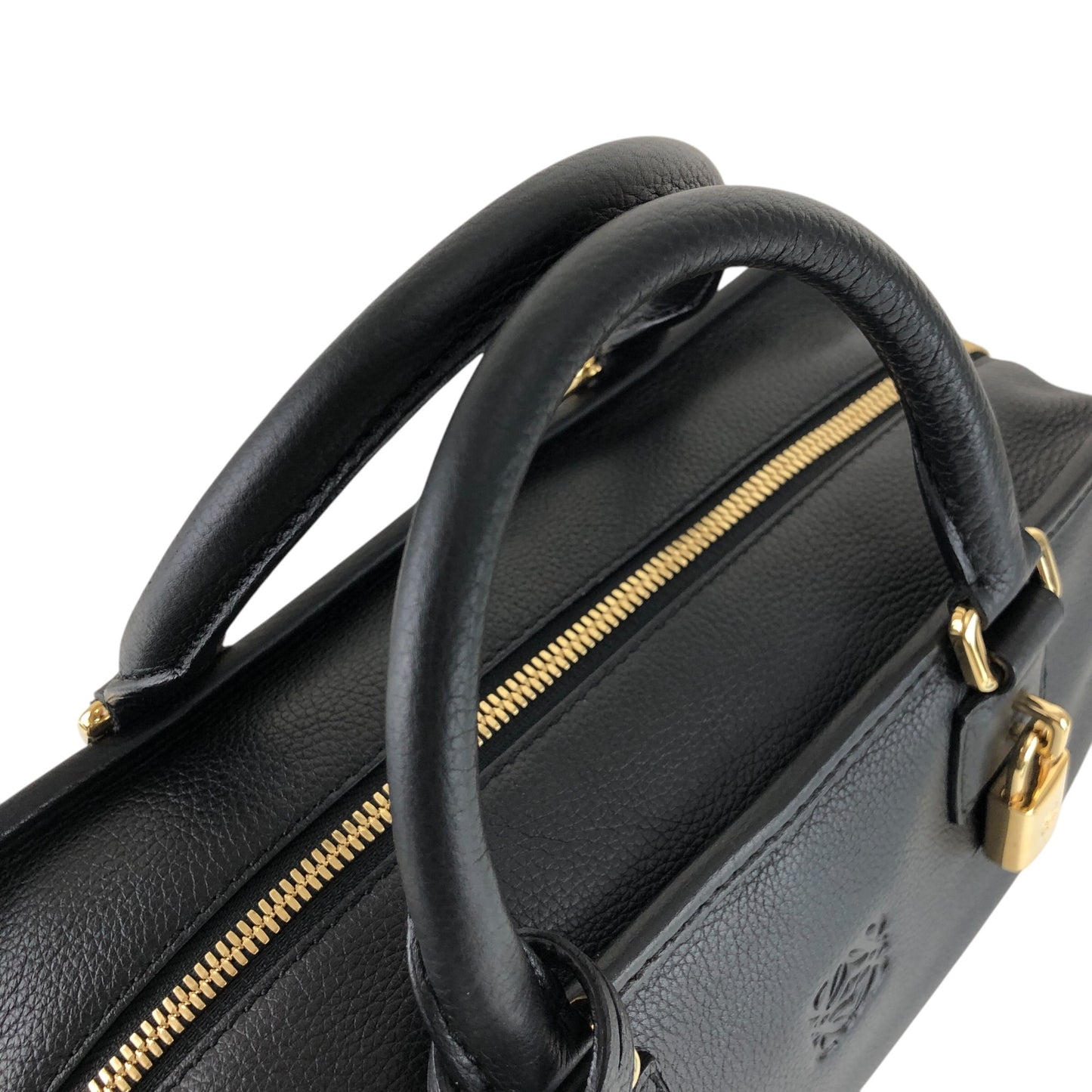 LOEWE Amazona28 Anagram Two-way Handbag Shoulder bag Black Vintage bagdfe