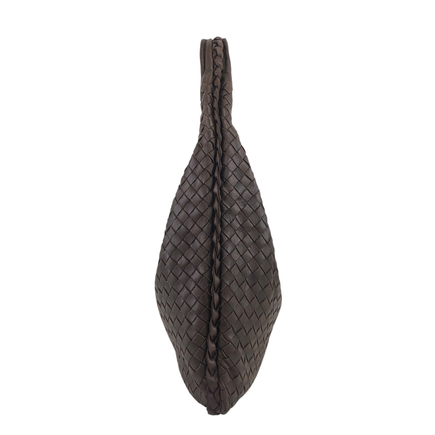 Bottega Veneta Intrecciato Shoulder bag Hobobag Brown Vintage 8kxwhy