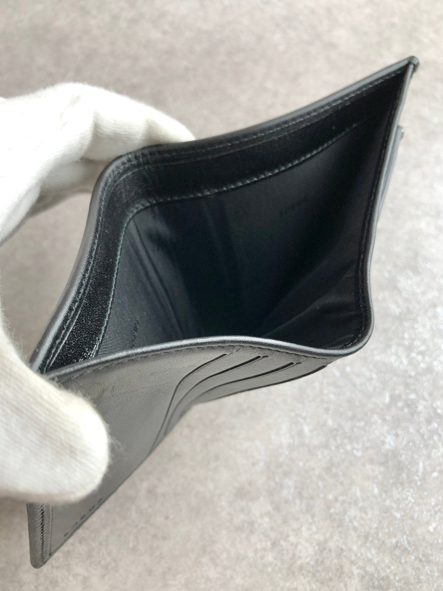 LOEWE Anagram Folded Wallet Black Vintage rxfn4n