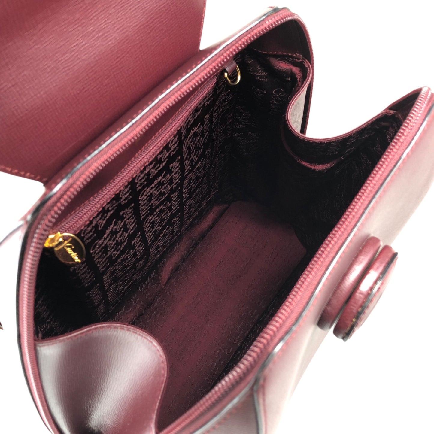 Cartier Turn Lock Backpack Bordeaux Vintage txrxit