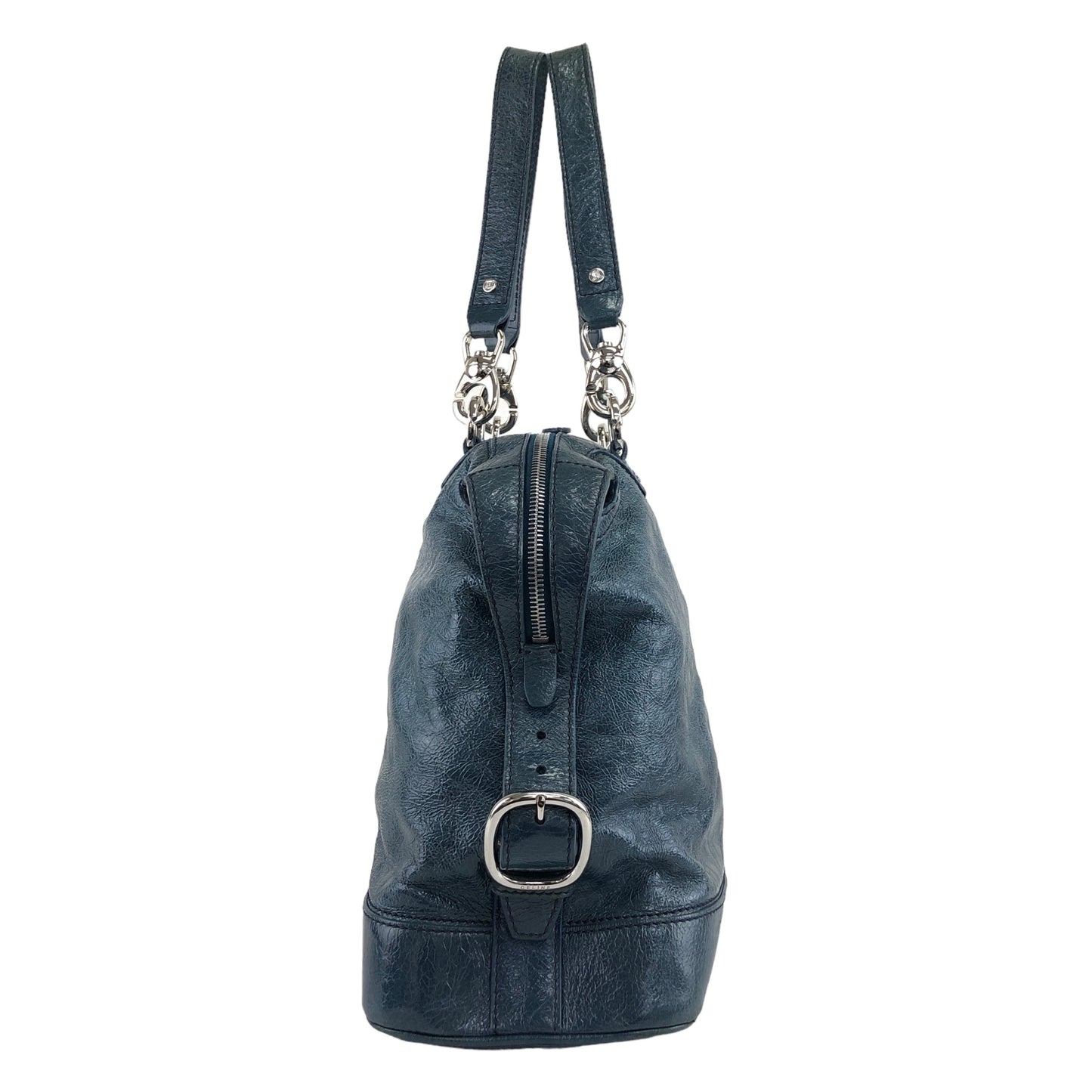 CELINE Blason Handbag Emerald Green Vintage pnfh7c