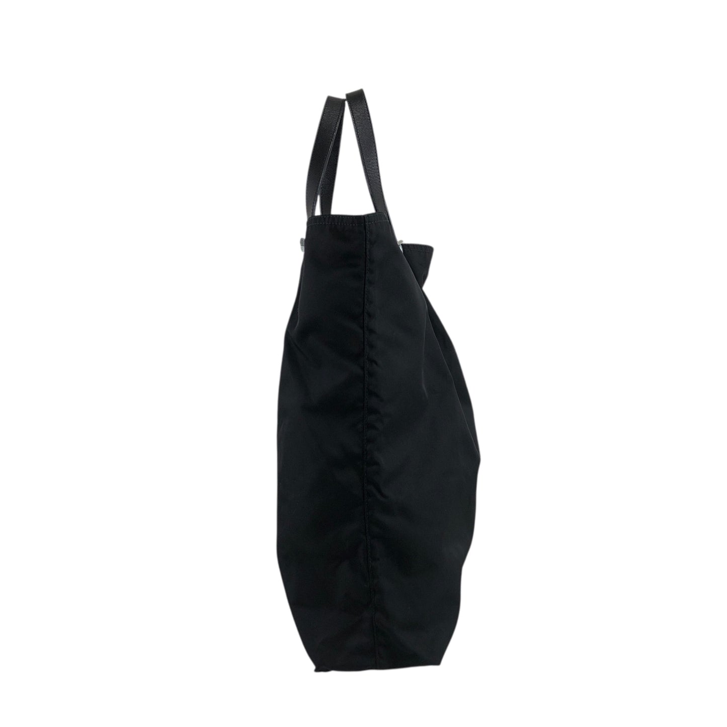 PRADA Triangle Logo Totebag Black Vintage i2tjbe