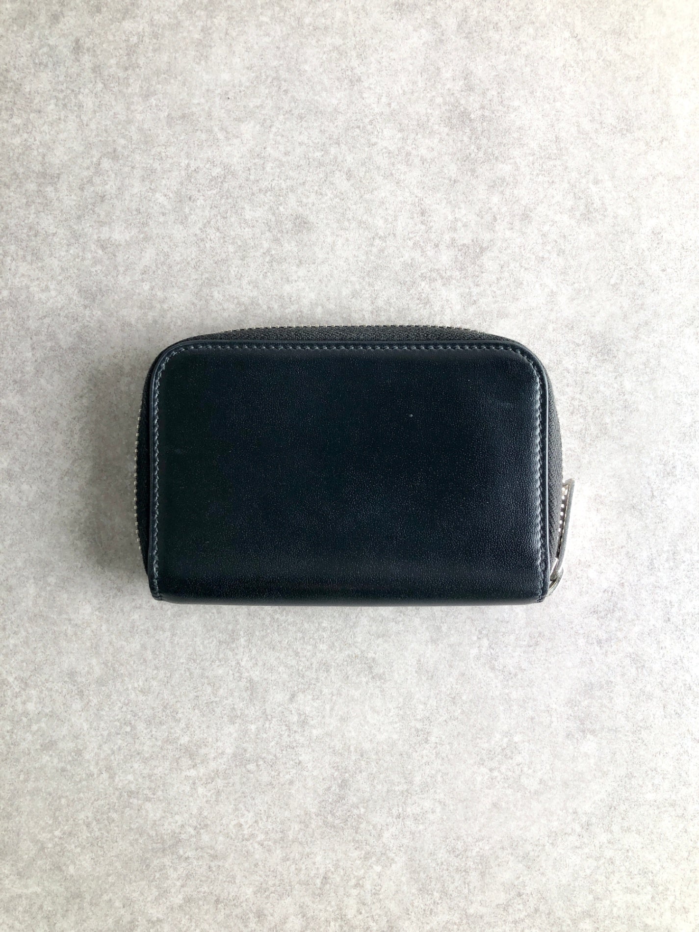 Yves Saint Laurent YSL Logo Coin Purse Black Vintage tpc6gd