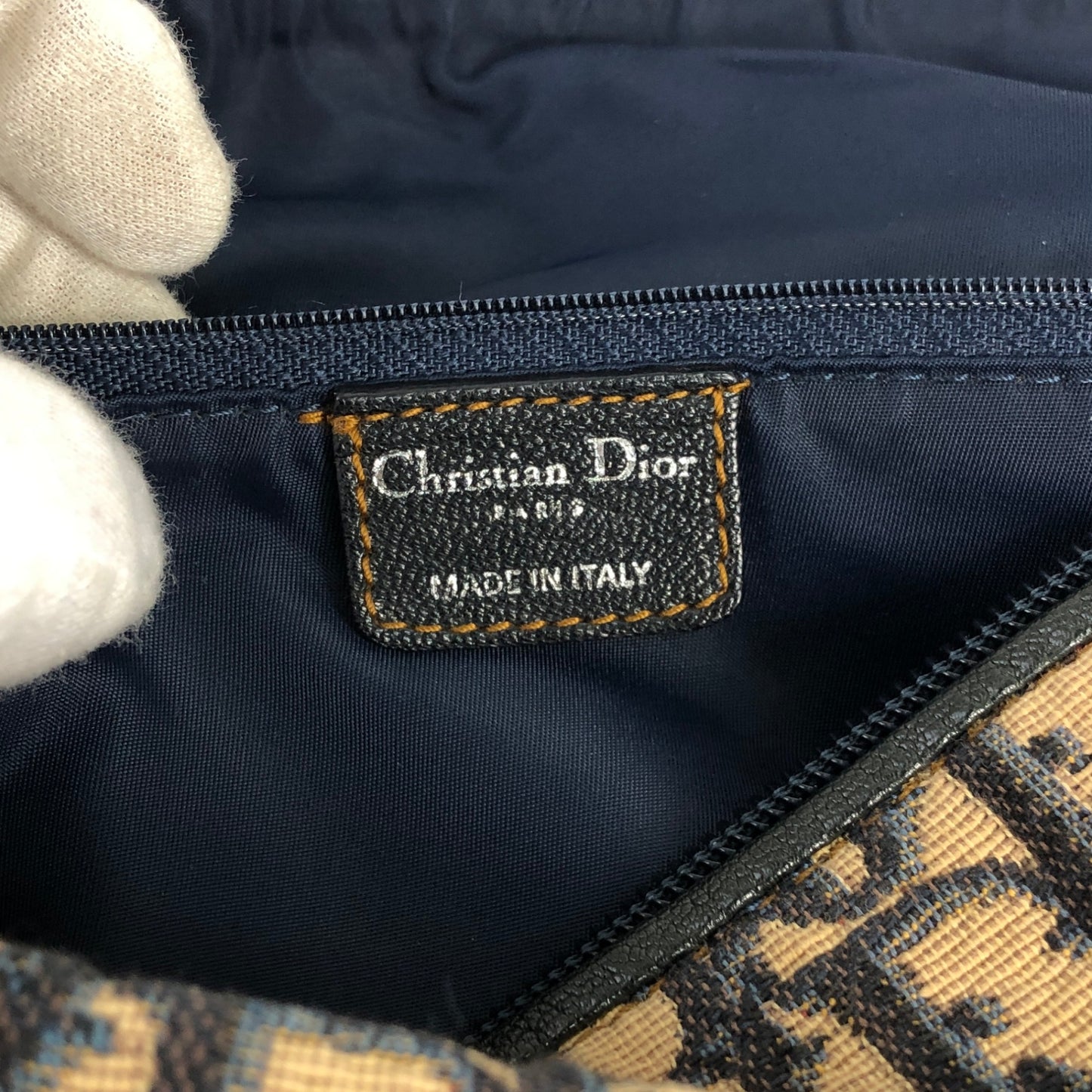 Christian Dior Trotter 單肩包 Hobobag 海軍藍 Vintage emrsvh