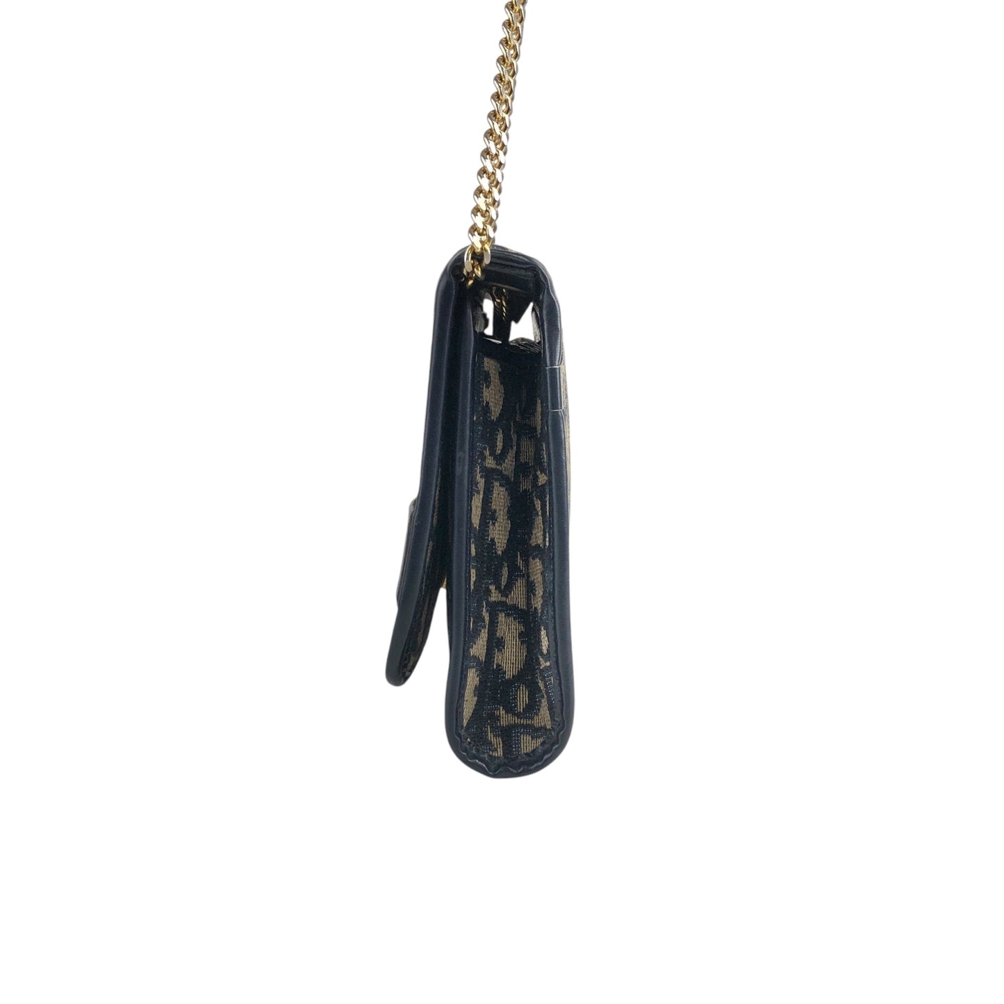 Christian Dior Trotter Chain Shoulder bag Navy Vintage r754bh