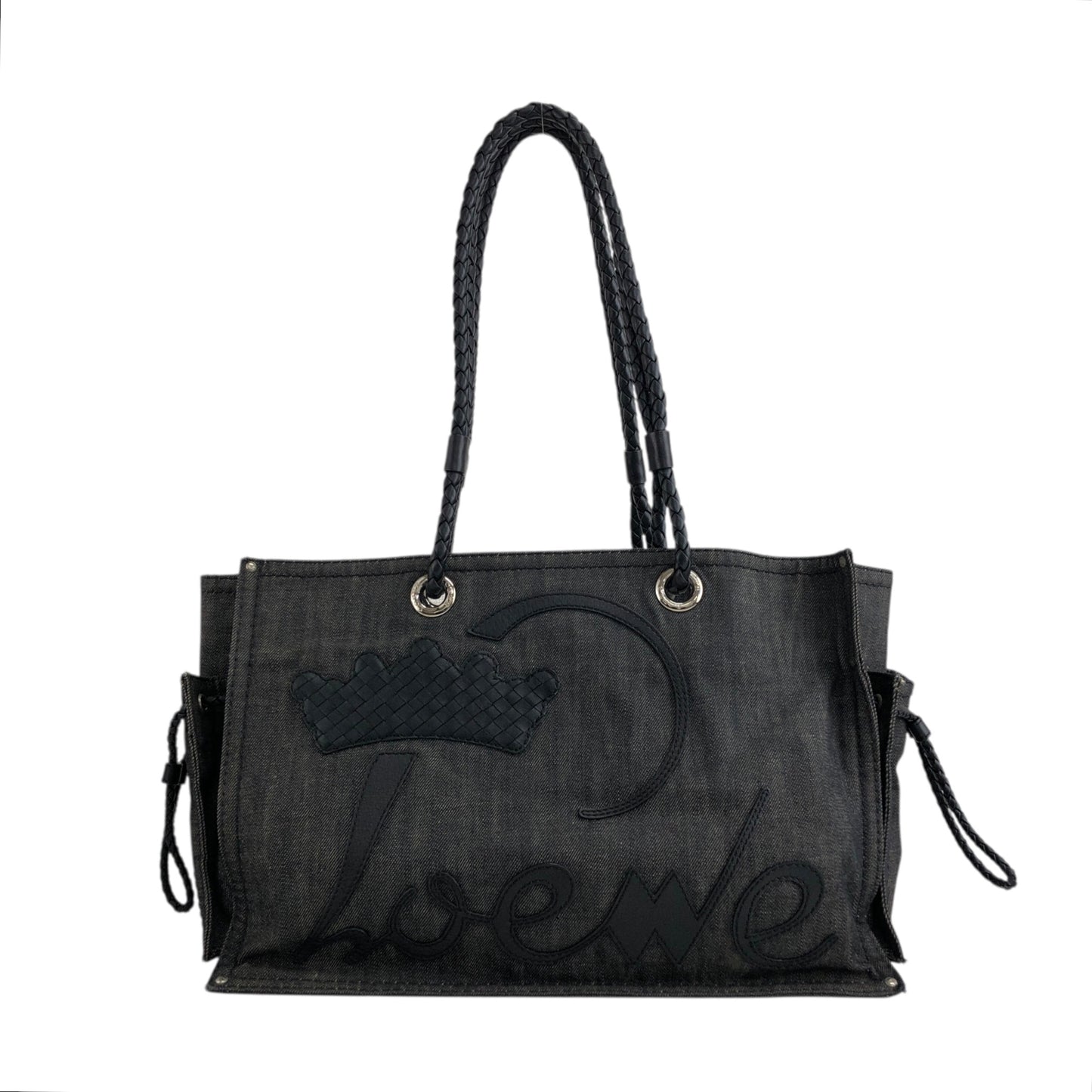 LOEWE Anagram Totebag Black Vintage wcz5de