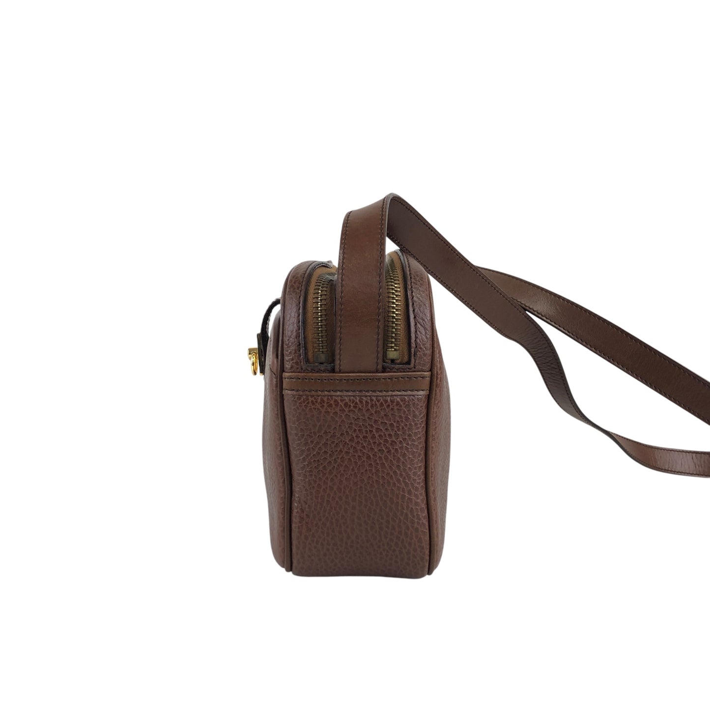 CELINE Gancini Shoulder bag Brown Vintage xdbhnp