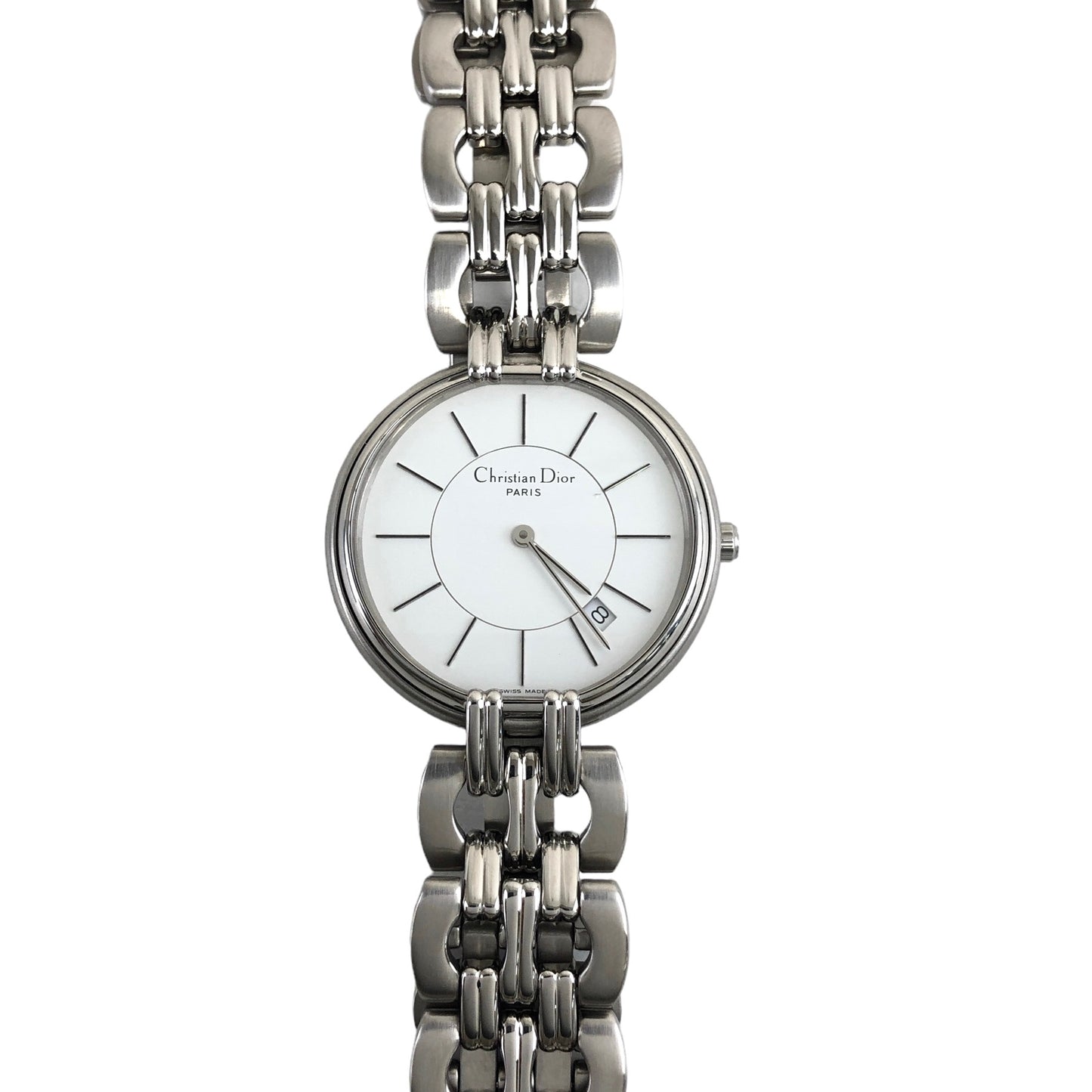 Christian Dior 標誌手錶銀色復古 xnc4xx