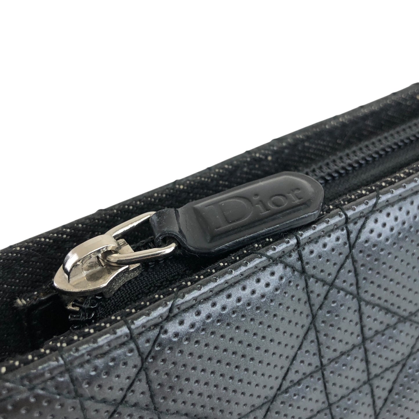 Christian Dior Cannage Small Shoulder bag Black Vintage p5ui7r