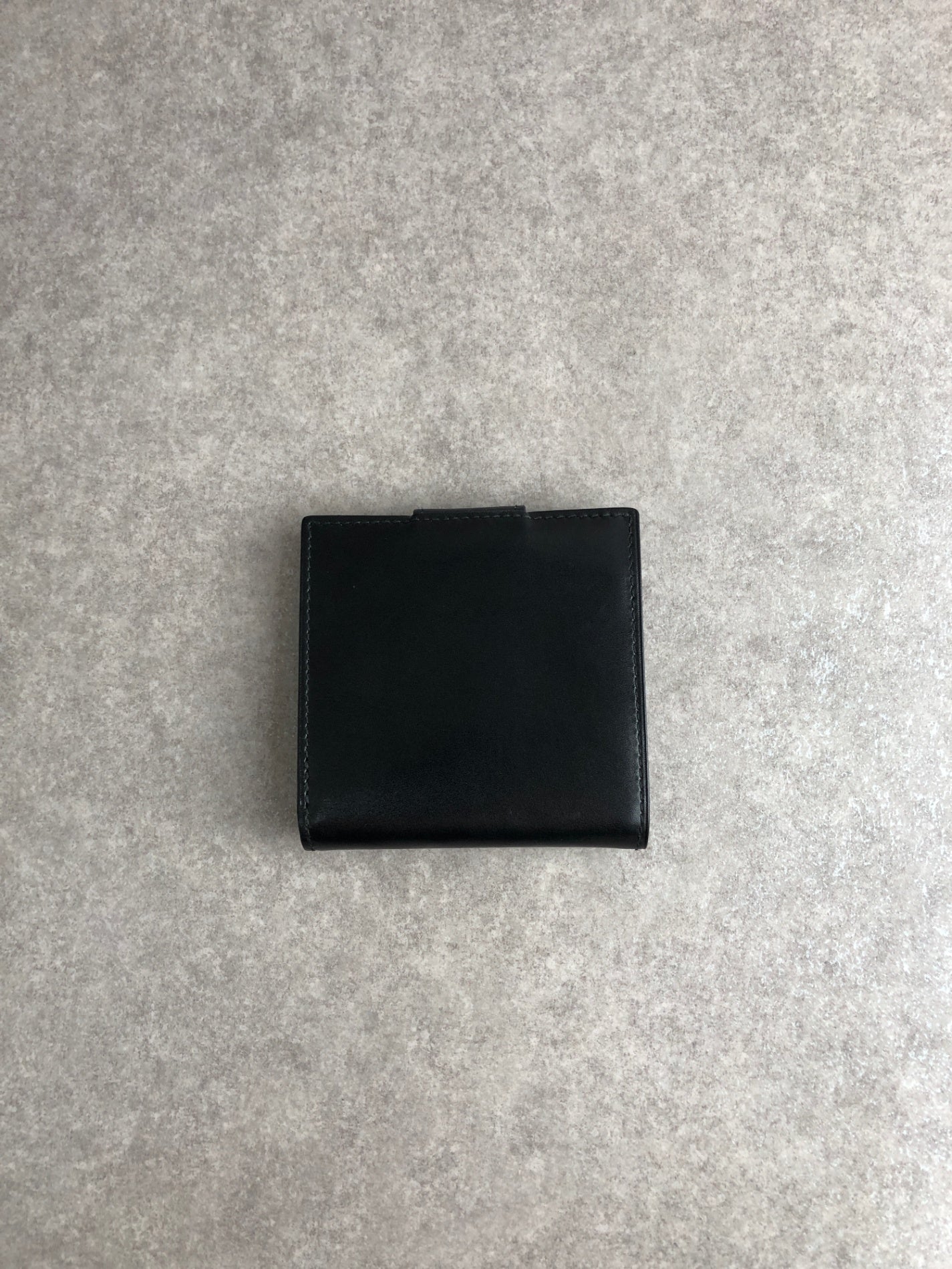 CELINE Logo Folded Wallet Black Vintage 8rd2s8