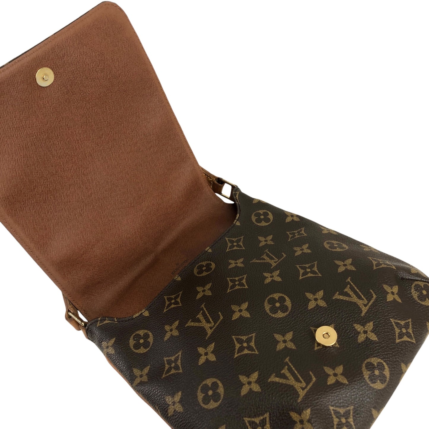 LOUIS VUITTON Monogram Shoulder bag Brown Vintage ga4vru