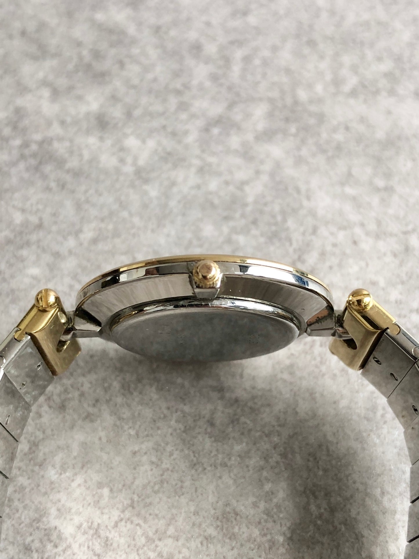 Christian Dior Quartz Watch Silver×Gold Vintage m8wvnb