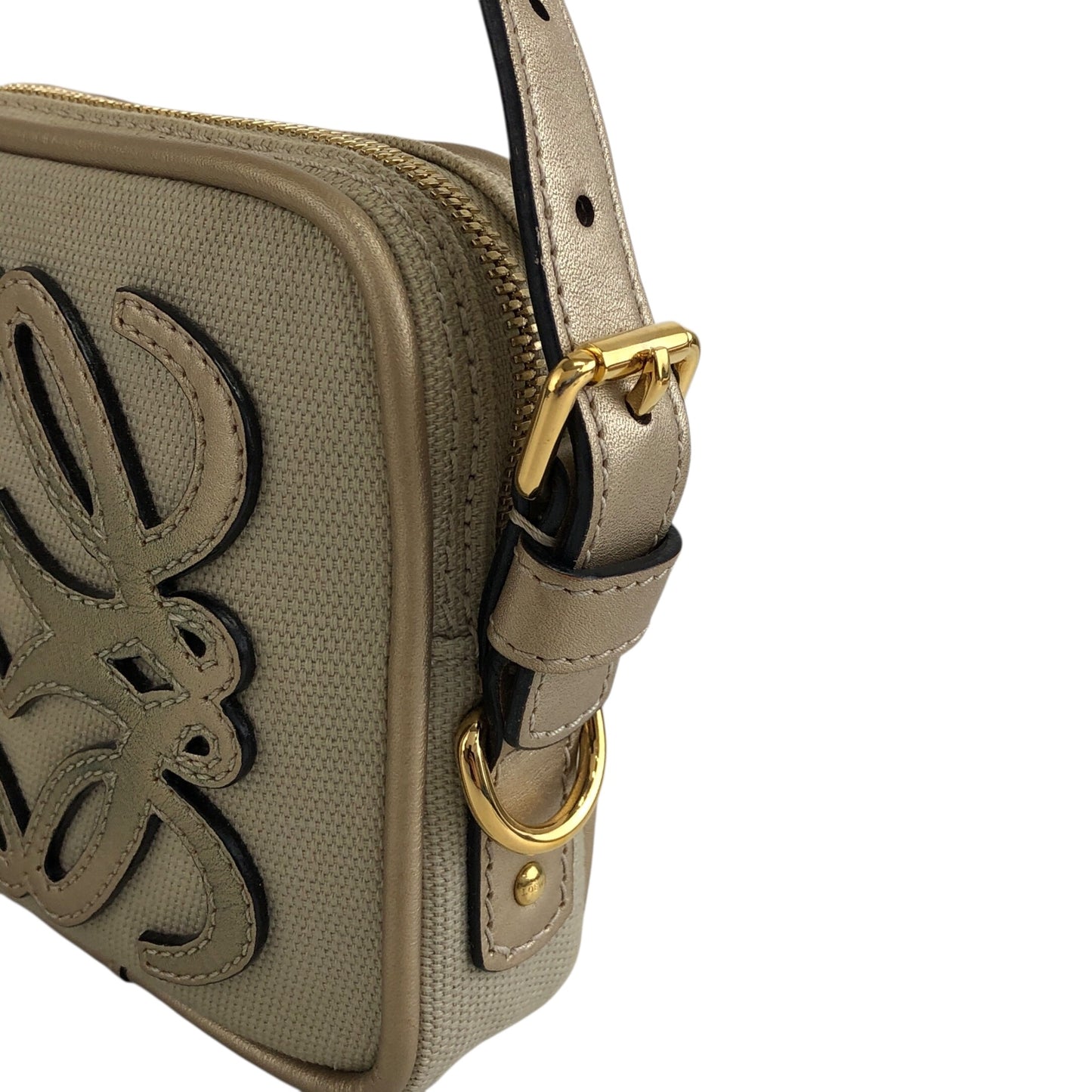 LOEWE Anagram Small Shoulder bag Beige Vintage meahck