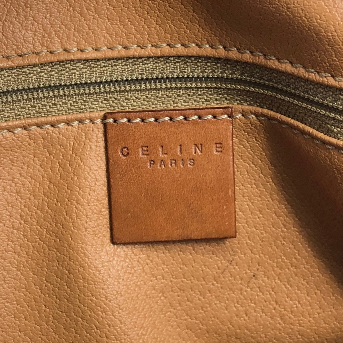 CELINE Macadam Blason Handbag Boston bag Brown Vintage 5btbte
