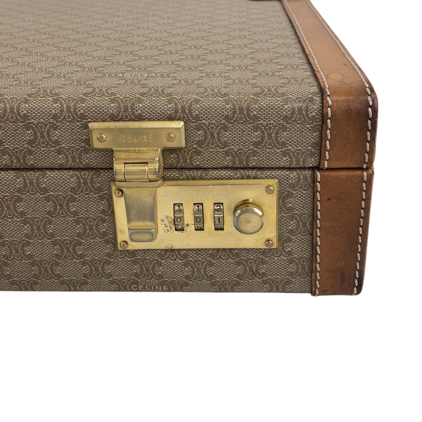 CELINE Macadam 手袋 Trunk Case 米色復古 mp7ck6