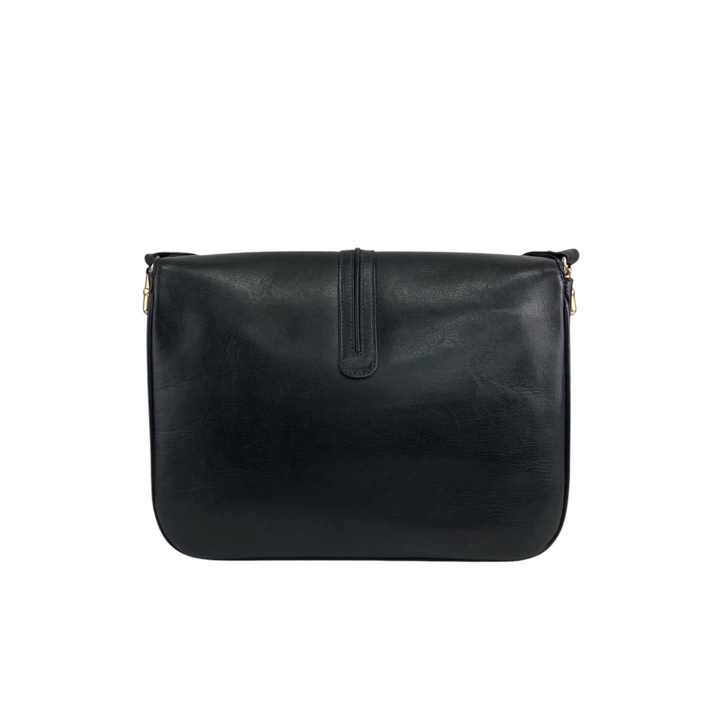 CELINE Blason Flap Shoulder bag Black Vintage txzb37