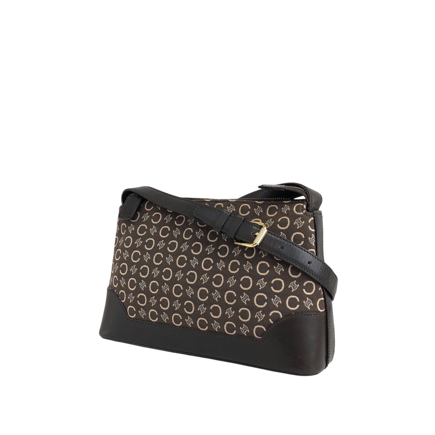 CELINE Macadam Shoulder bag Brown Vintage icsj8m