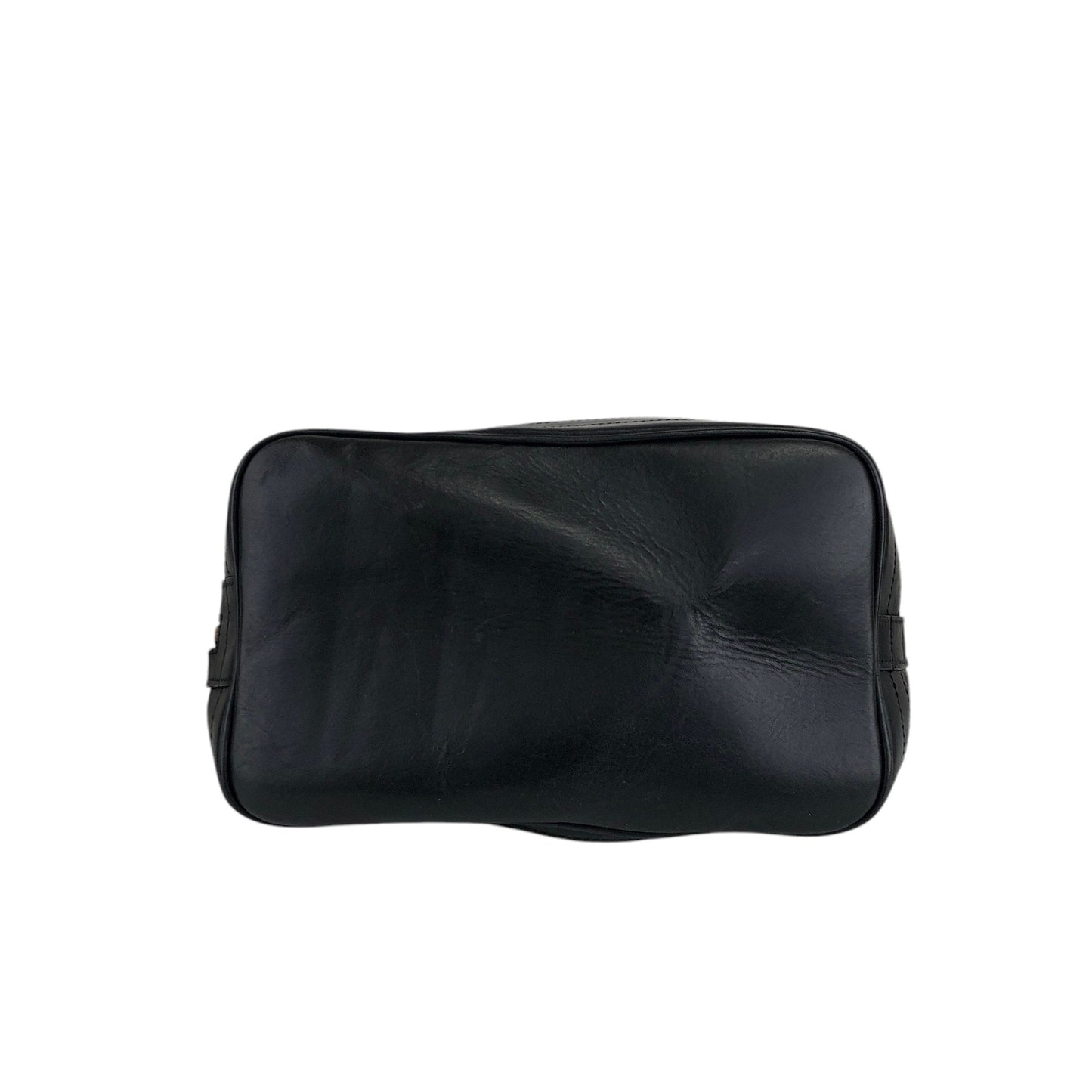 CELINE Macadam Blason Drawstring Shoulder bag Black Vintage x5e8fx