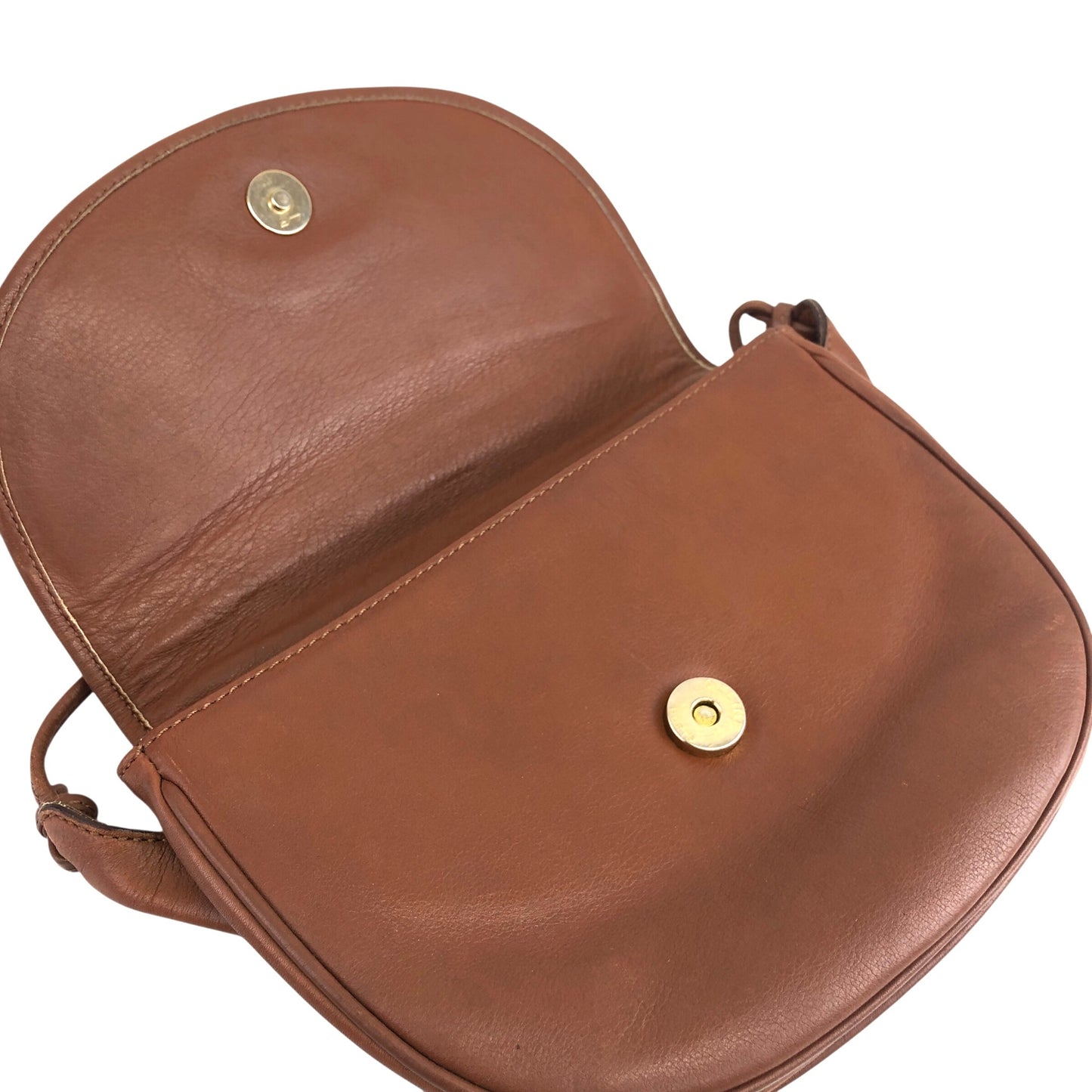 CELINE Blason Round Shoulder bag Brown Vintage krviby