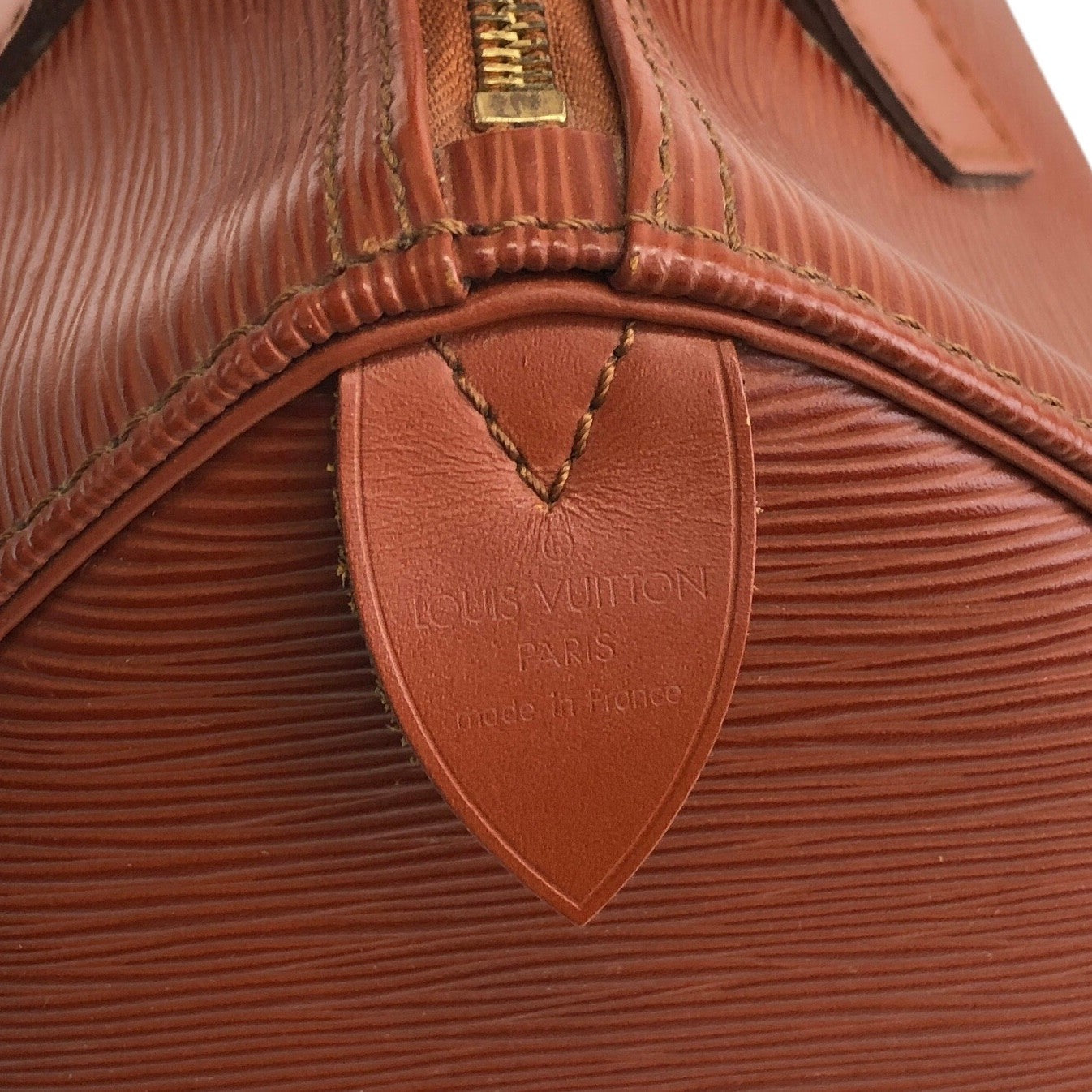 LOUIS VUITTON Epi 小號波士頓包 手提包 棕色 復古 yama2u