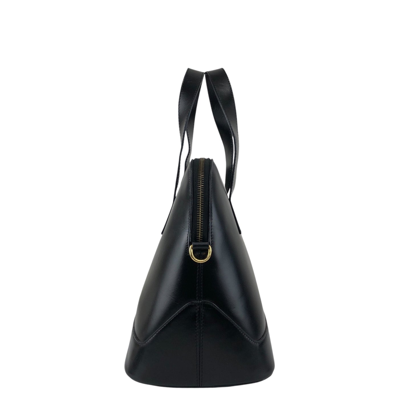 CELINE Two-way Handbag Shoulder bag Black Vintage 4ntwjy