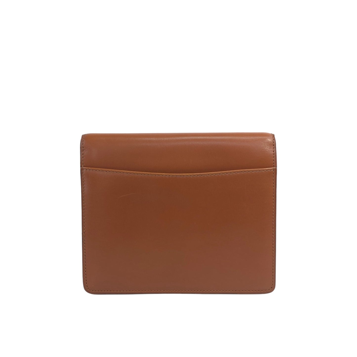 CELINE Starball Leather Small Chain Shoulder bag Brown Vintage spbb4m