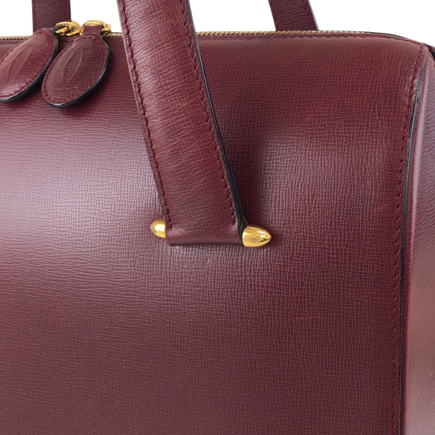 Cartier Two-way Handbag Shoulder bag Bordeaux Vintage d6tb8y